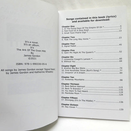 THE ARK OF THE OVEN MITT, It's a novel, it's an album, it's… by James Gordon (1st Ed. SIGNED)