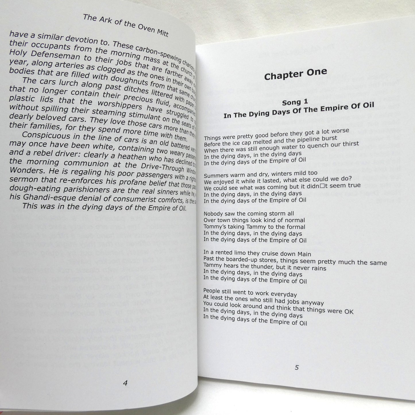 THE ARK OF THE OVEN MITT, It's a novel, it's an album, it's… by James Gordon (1st Ed. SIGNED)