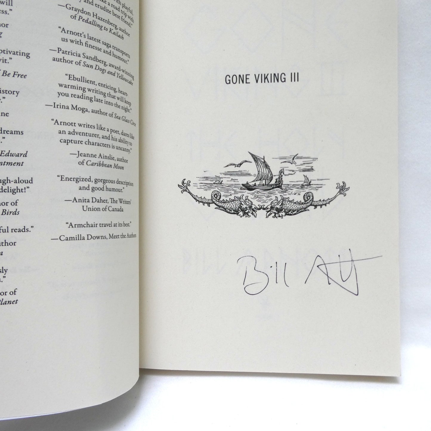 GOING VIKING III, THE HOLY GRAIL, by Bill Arnott (1st Ed. SIGNED)