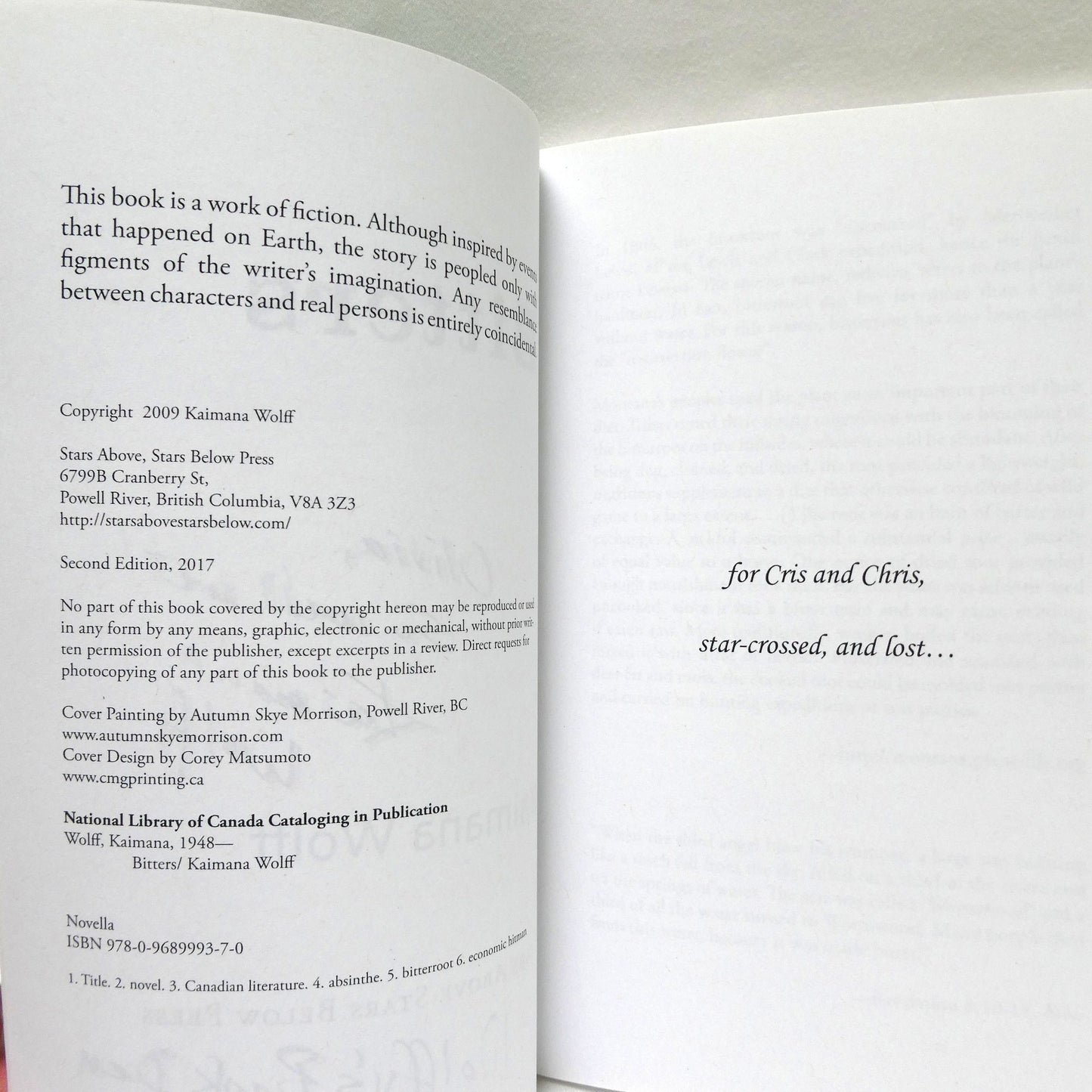 BITTERS by Kaimana Wolff (1st Ed. SIGNED)