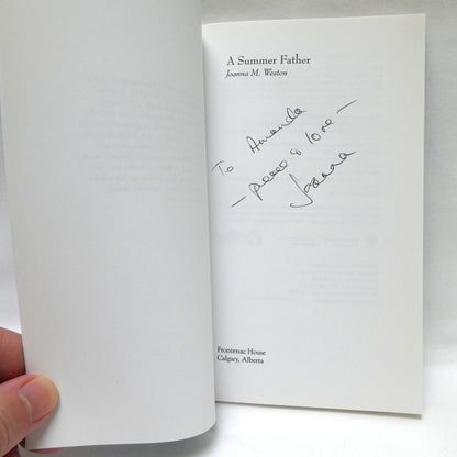 A SUMMER FATHER, Poetry by Joanna M. Weston (1st Ed. SIGNED)