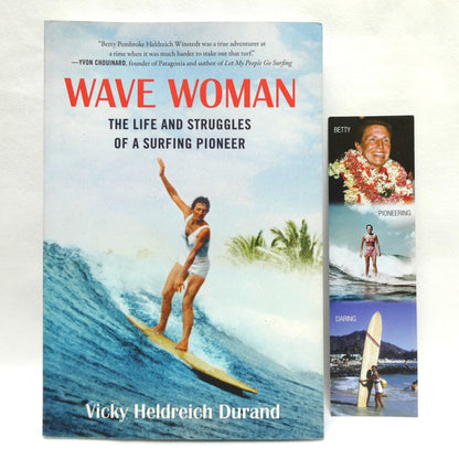 WAVE WOMAN, The Life and Struggles of a Surfing Pioneer, by Vicky Heldreich Durand (1st Ed. SIGNED)