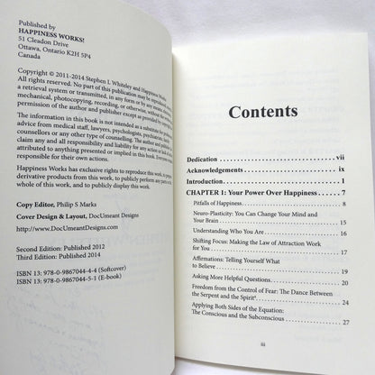 HAPPINESS WORKS! Get Yours Here, by Stephen L. Whiteley  (2014-SIGNED)