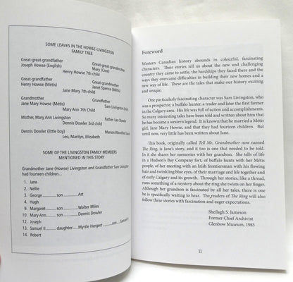 THE RING, Memories of a Métis Grandmother, by Lyn Hancock and Marion W. Dowler (1st Ed. SIGNED)