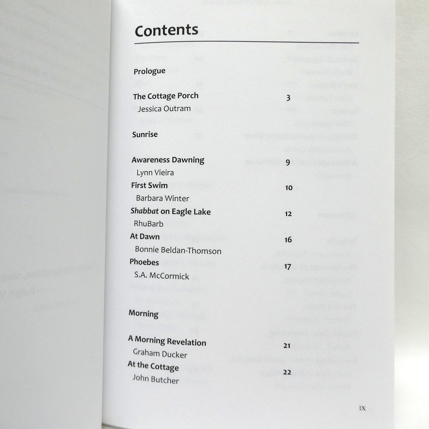 FROM THE COTTAGE PORCH, An Anthology Edited by Jessica Outram and Ewa Krynski (1st Ed. SIGNED)