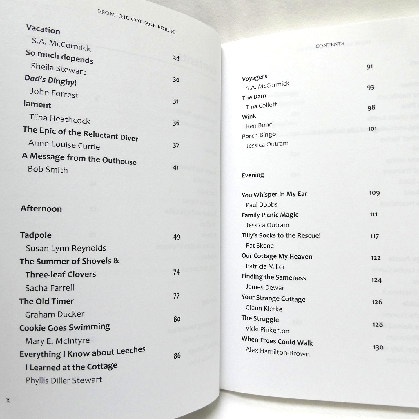 FROM THE COTTAGE PORCH, An Anthology Edited by Jessica Outram and Ewa Krynski (1st Ed. SIGNED)