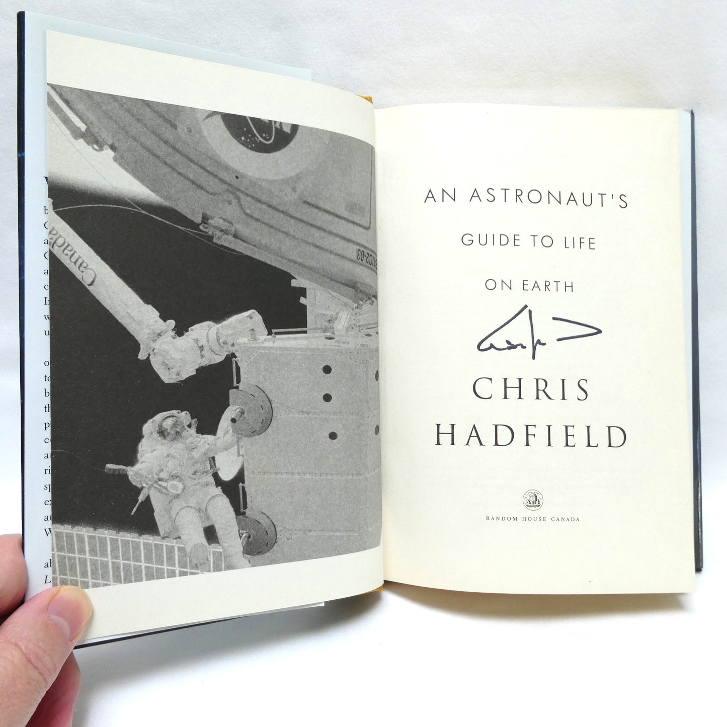 AN ASTRONAUT'S GUIDE TO LIFE ON EARTH, by Chris Hadfield (1st Ed. SIGNED)