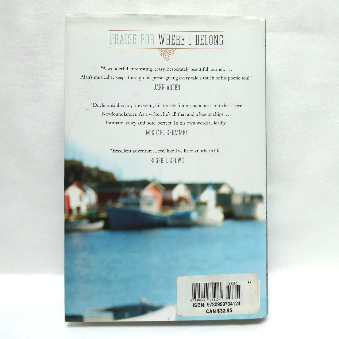 WHERE I BELONG, Small Town to Great Big Sea, by Alan Doyle (1st Ed. SIGNED)