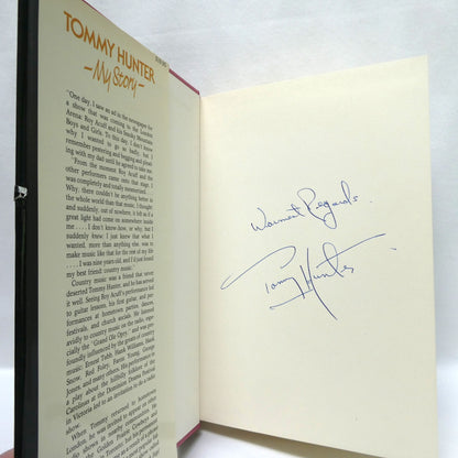MY STORY, The Original 1985 Autobiography by Tommy Hunter, with Liane Heller (1st Ed. SIGNED)