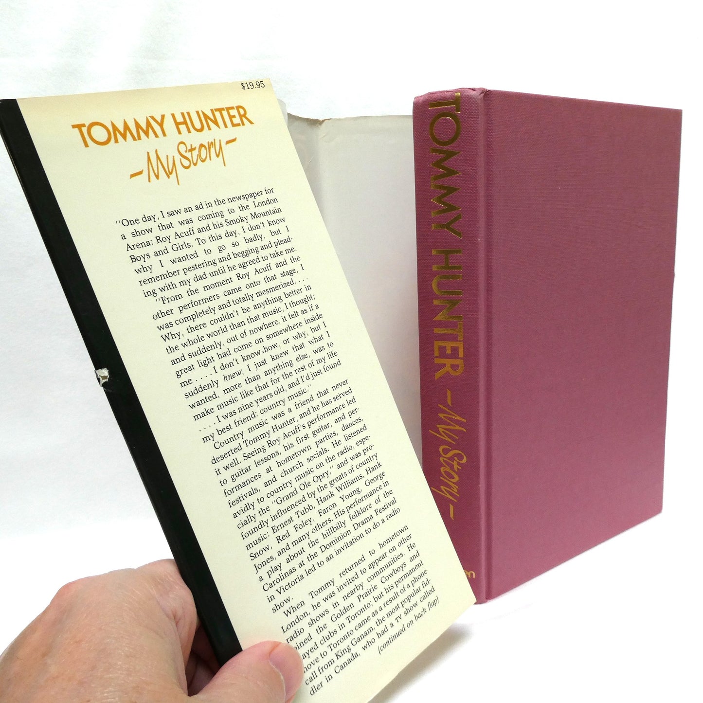 MY STORY, The Original 1985 Autobiography by Tommy Hunter, with Liane Heller (1st Ed. SIGNED)