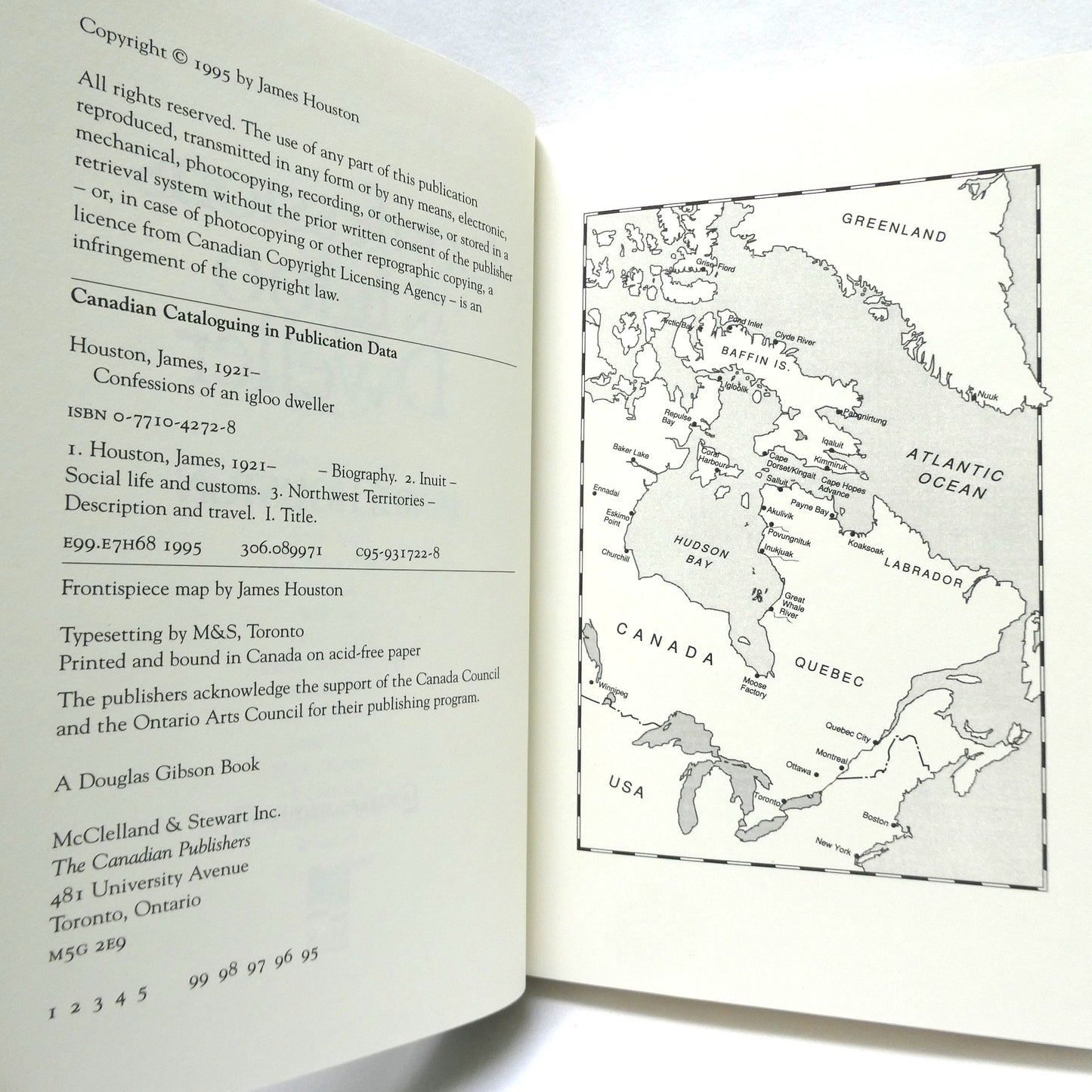 CONFESSIONS OF AN IGLOO DWELLER, The Story of the Man Who Brought Inuit Art to the Outside World, by James Houston  (1st Ed. SIGNED)