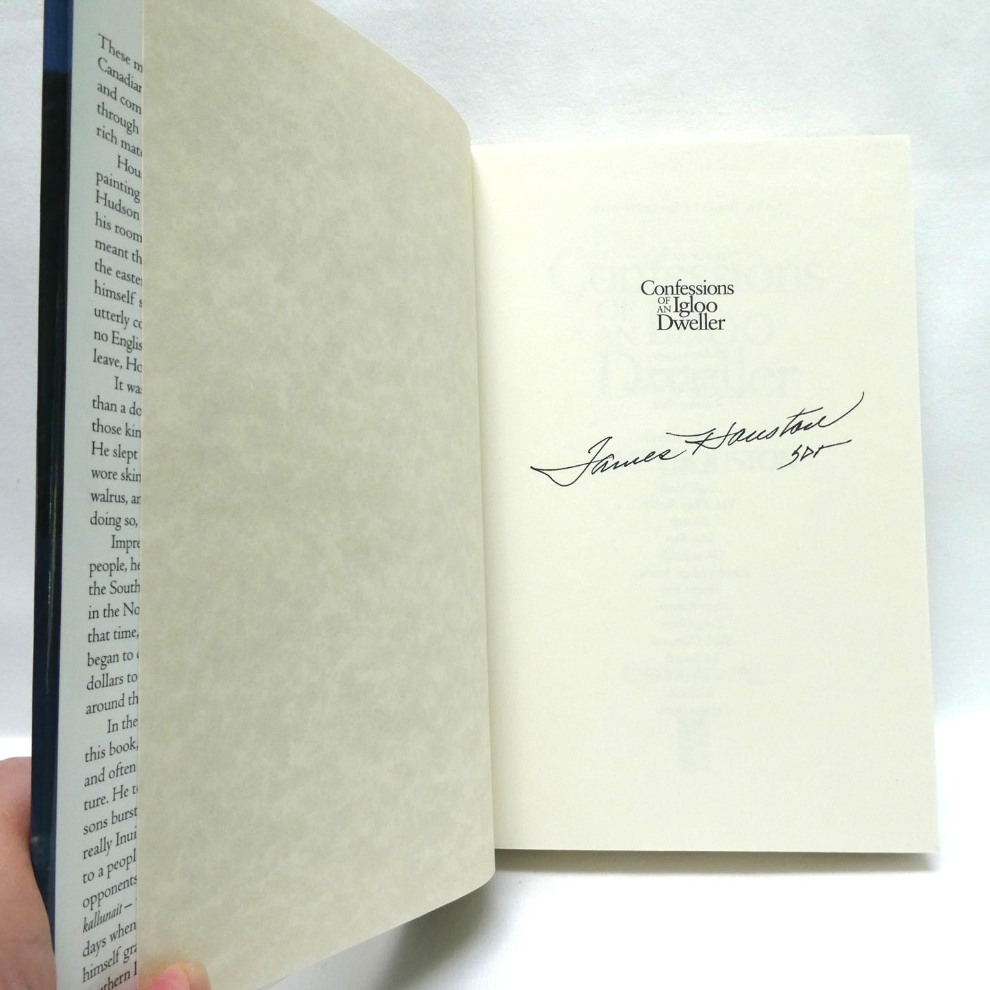 CONFESSIONS OF AN IGLOO DWELLER, The Story of the Man Who Brought Inuit Art to the Outside World, by James Houston  (1st Ed. SIGNED)