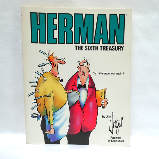 HERMAN, THE SIXTH TREASURY, by Jim Unger (1988 1st Ed.)