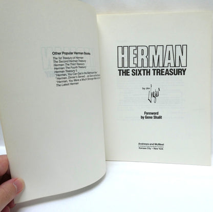 HERMAN, THE SIXTH TREASURY, by Jim Unger (1988 1st Ed.)