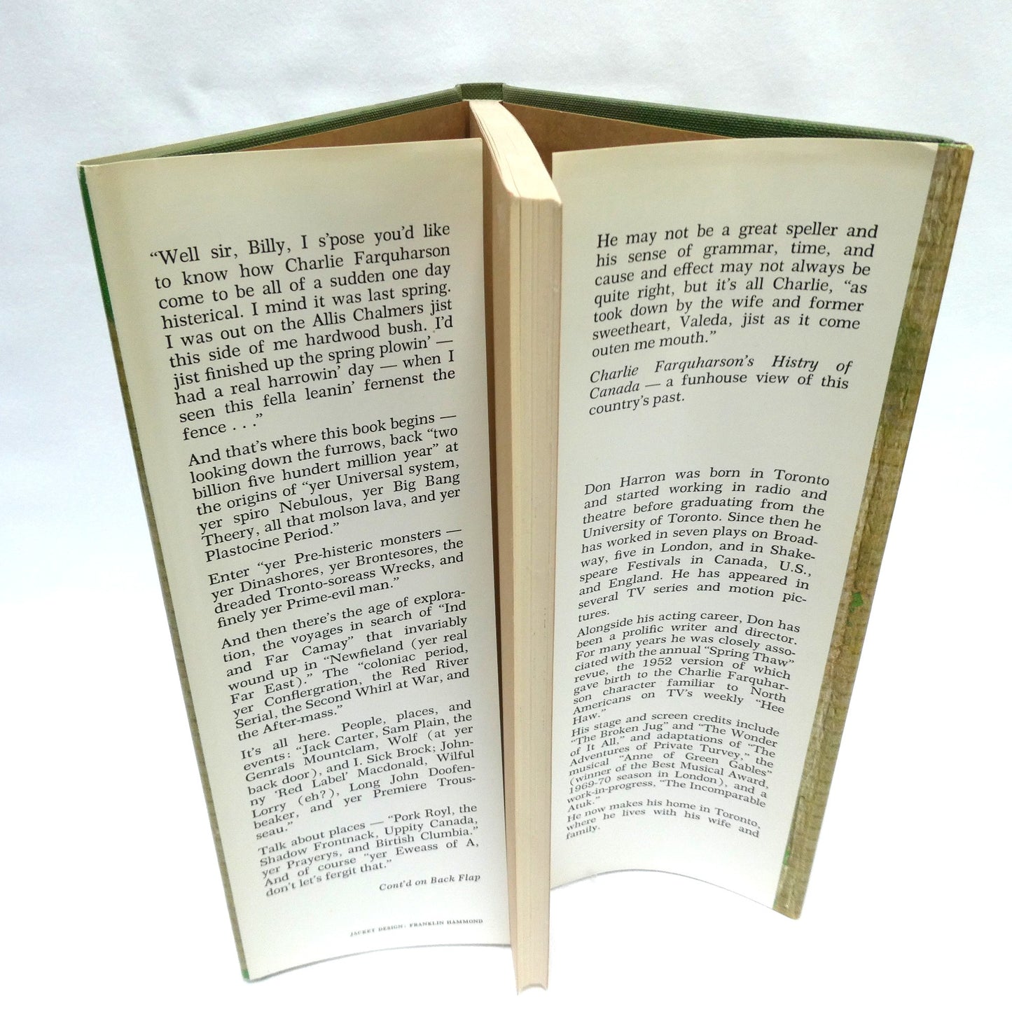 CHARLIE FARQUHARSON'S HISTORY OF CANADA, by Don Harron (1st Ed. SIGNED)