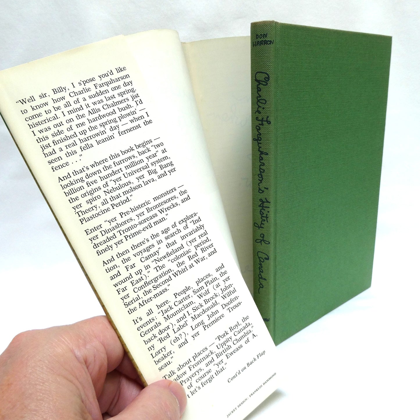 CHARLIE FARQUHARSON'S HISTORY OF CANADA, by Don Harron (1st Ed. SIGNED)