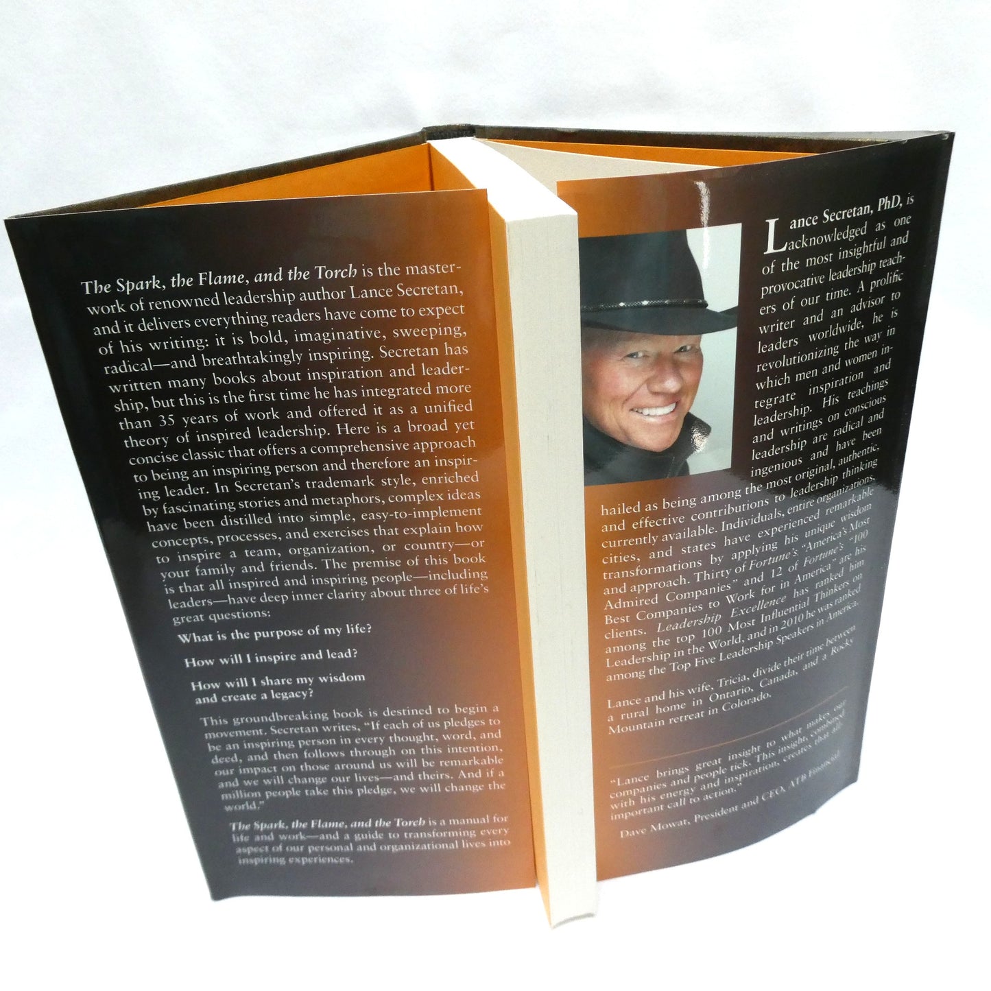 THE SPARK, THE FLAME, AND THE TORCH, Inspire Self, Inspire Others, Inspire the World, by Lance Secretan (1st Ed. SIGNED)