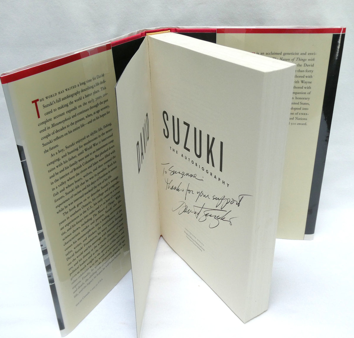 DAVID SUZUKI, The Autobiography by David Suzuki (1st Ed. SIGNED)