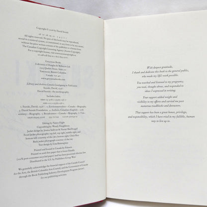 DAVID SUZUKI, The Autobiography by David Suzuki (1st Ed. SIGNED)
