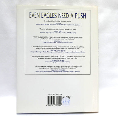 EVEN EAGLES NEED A PUSH, Learning to Soar in a Changing World, by David McNally (1st Ed. SIGNED)