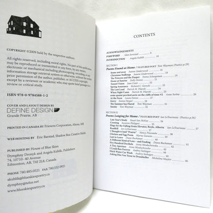 HOME AND AWAY, Alberta's Finest Poets Muse on the Meaning of Home, Edited by Dymphny Dronyk and Angela Kublik (1st Ed. SIGNED)