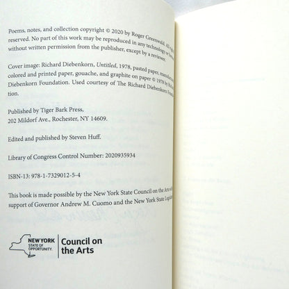 THE HALF-LIFE, Poetry by Roger Greenwald (1st Ed. SIGNED)