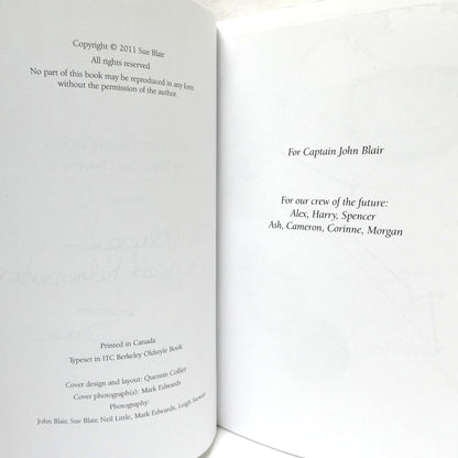 WAITING FOR THE MOON, The Ship's Log of Tamarack II, by Sue Blair (1st Ed. SIGNED)