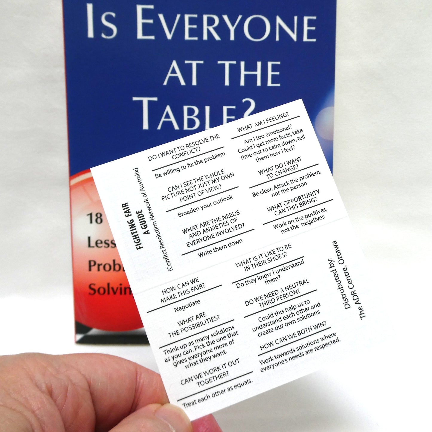 IS EVERYONE AT THE TABLE? 18 Life Lessons in Problem Solving, by Ernest G. Tannis (1st Ed. SIGNED)