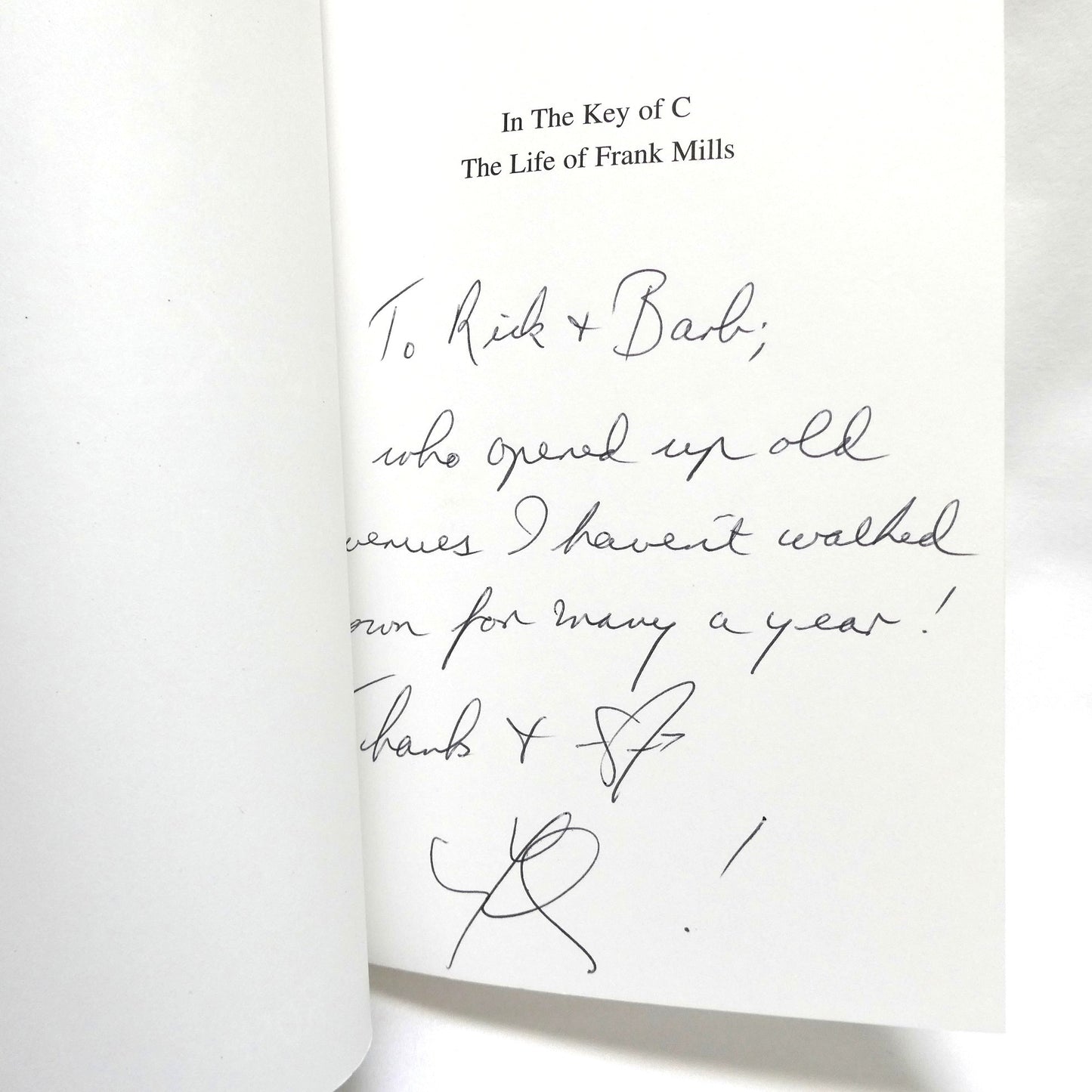 IN THE KEY OF C, The Life of Frank Mills, Biography by Elsie Rose (1st Ed. SIGNED)