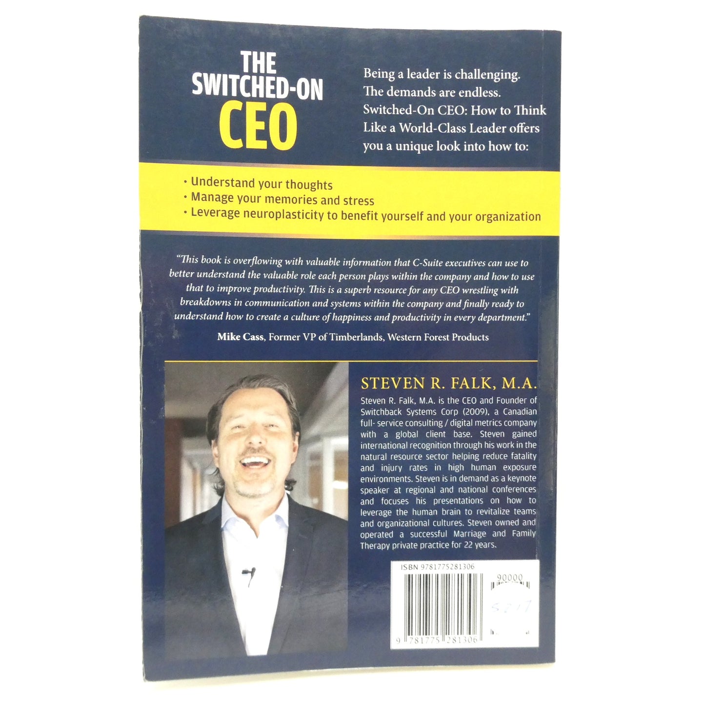 THE SWITCHED-ON CEO, How to Think Like A World-Class Thinker, by Steven R. Falk, M.A. (1st Ed. SIGNED)