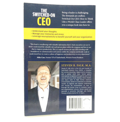 THE SWITCHED-ON CEO, How to Think Like A World-Class Thinker, by Steven R. Falk, M.A. (1st Ed. SIGNED)