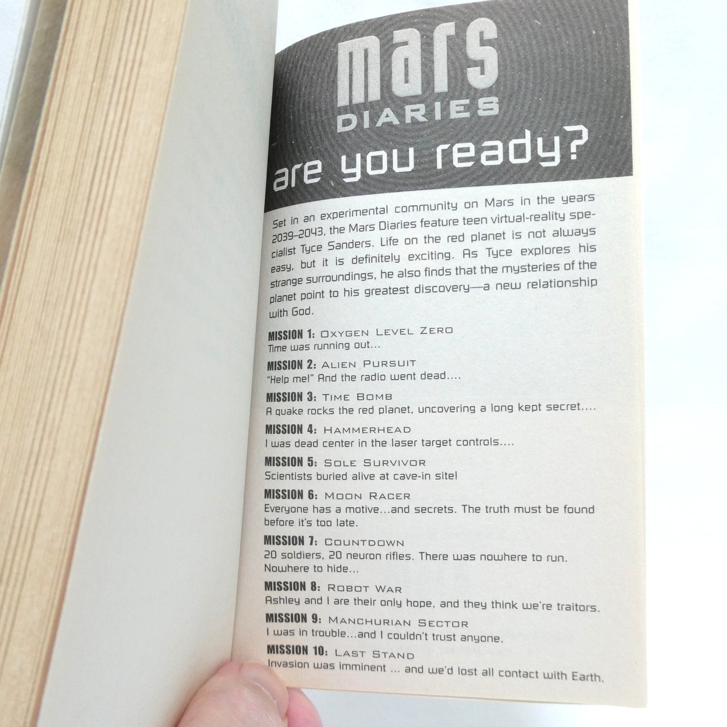 MARS DIARIES, LAST STAND MISSION 10, by Sigmund Brouwer (1st Ed. SIGNED)