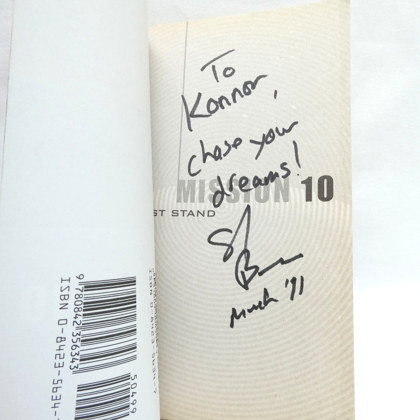 MARS DIARIES, LAST STAND MISSION 10, by Sigmund Brouwer (1st Ed. SIGNED)