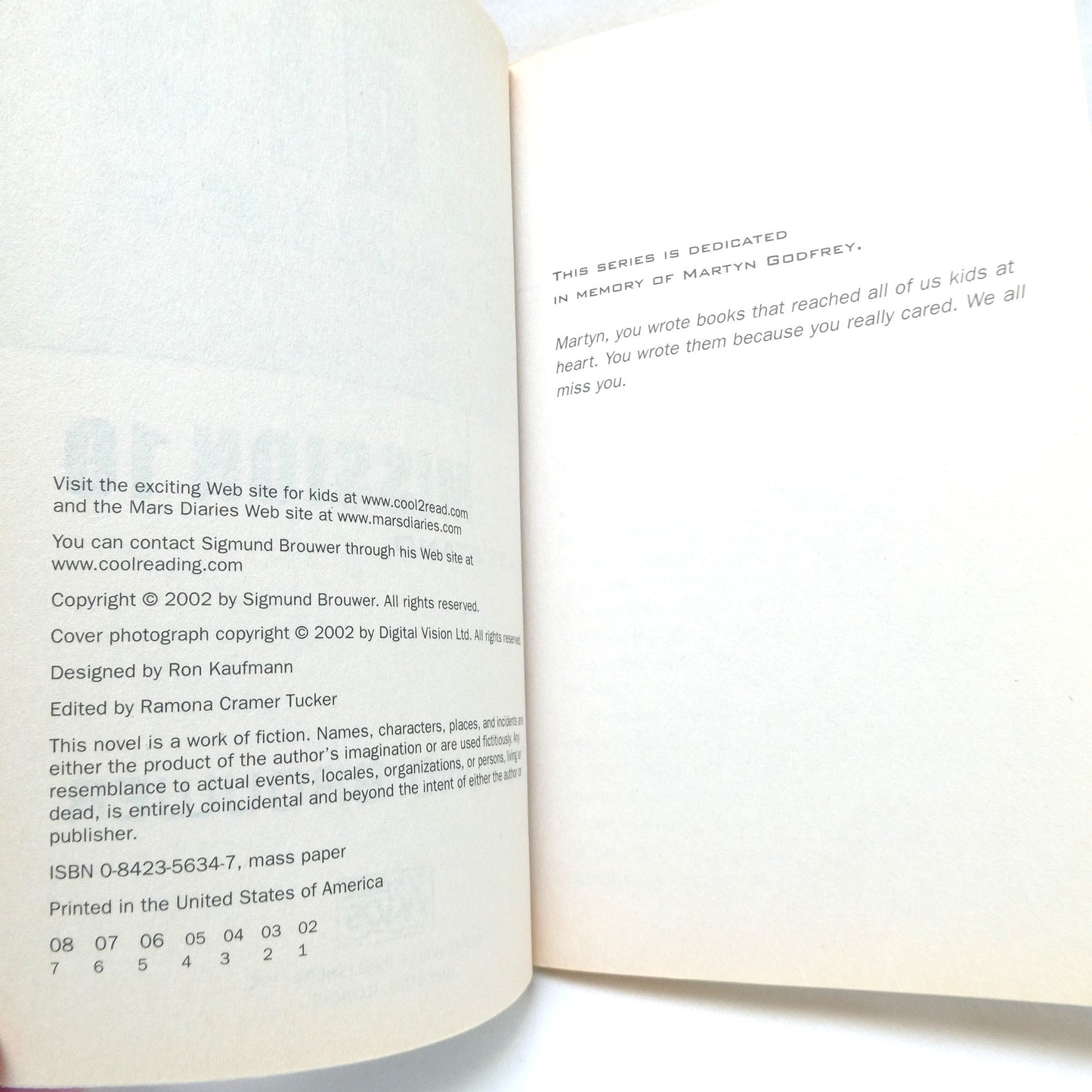 MARS DIARIES, LAST STAND MISSION 10, by Sigmund Brouwer (1st Ed. SIGNED)