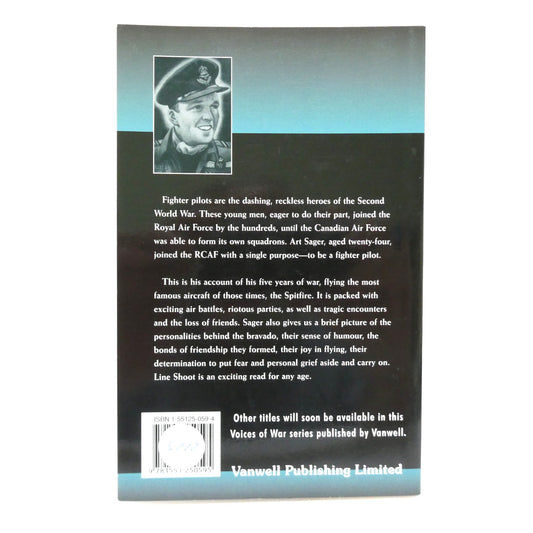 LINE SHOOT, Diary of a Fighter Pilot, by Arthur Sager (1st Ed. SIGNED)