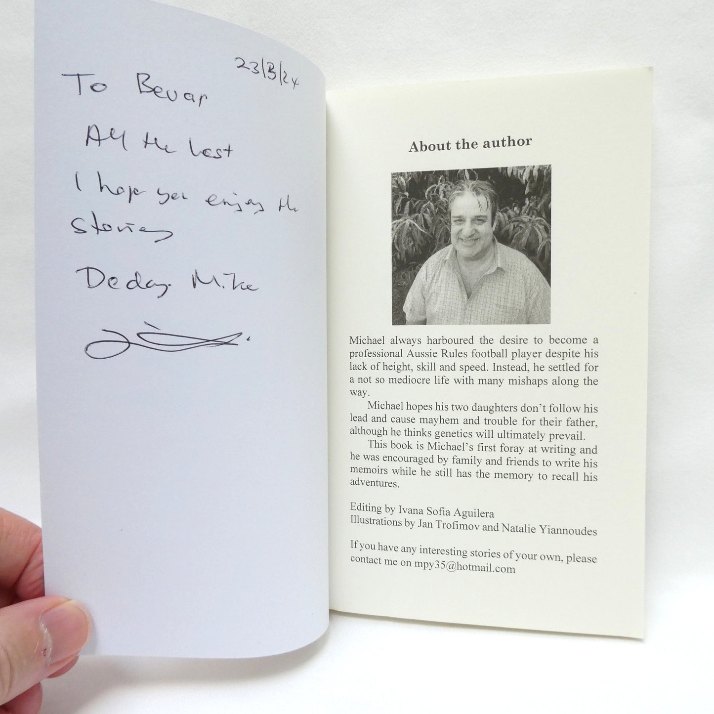DODGY MIKE, The True Adventures of a Cheeky Aussie Larrikin, by Michael Yiannoudes (1st Ed. SIGNED)