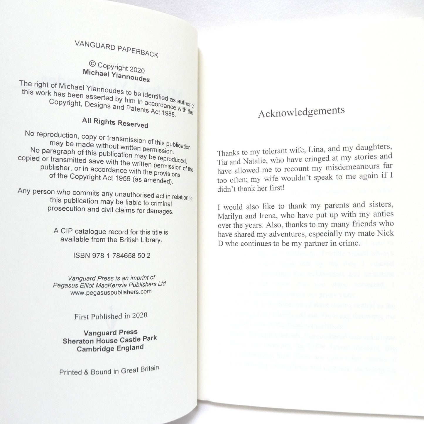 DODGY MIKE, The True Adventures of a Cheeky Aussie Larrikin, by Michael Yiannoudes (1st Ed. SIGNED)