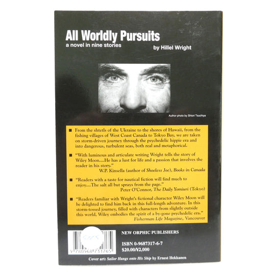 ALL WORLDLY PURSUITS, A Novel In Nine Stories, by Hillel Wright (1st Ed. SIGNED)