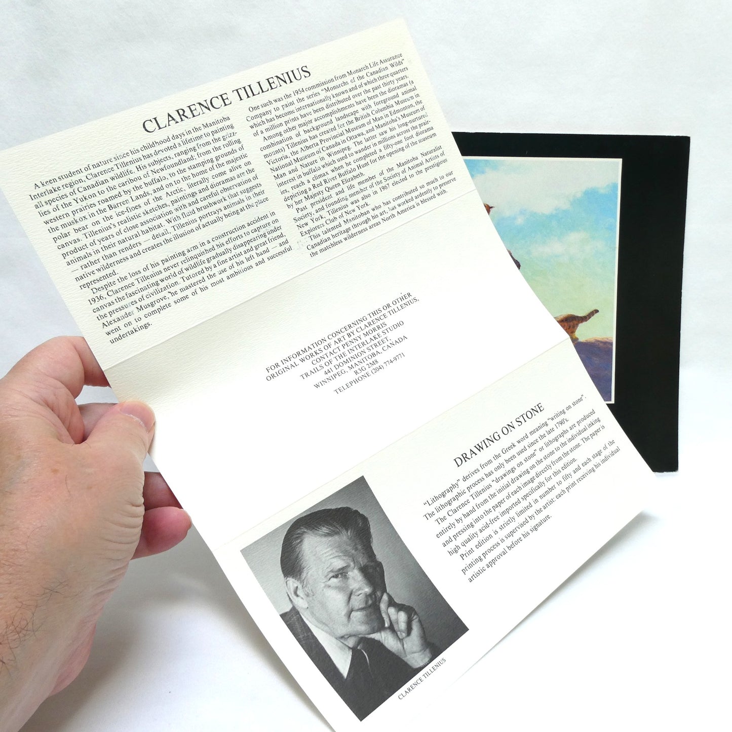 CLARENCE TILLENIUS, An Exhibition Presented by Agassiz Galleries of Winnipeg from 4-17 November 1984 (1st Ed. SIGNED)