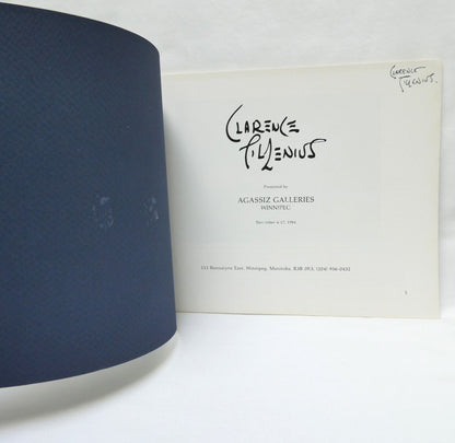 CLARENCE TILLENIUS, An Exhibition Presented by Agassiz Galleries of Winnipeg from 4-17 November 1984 (1st Ed. SIGNED)