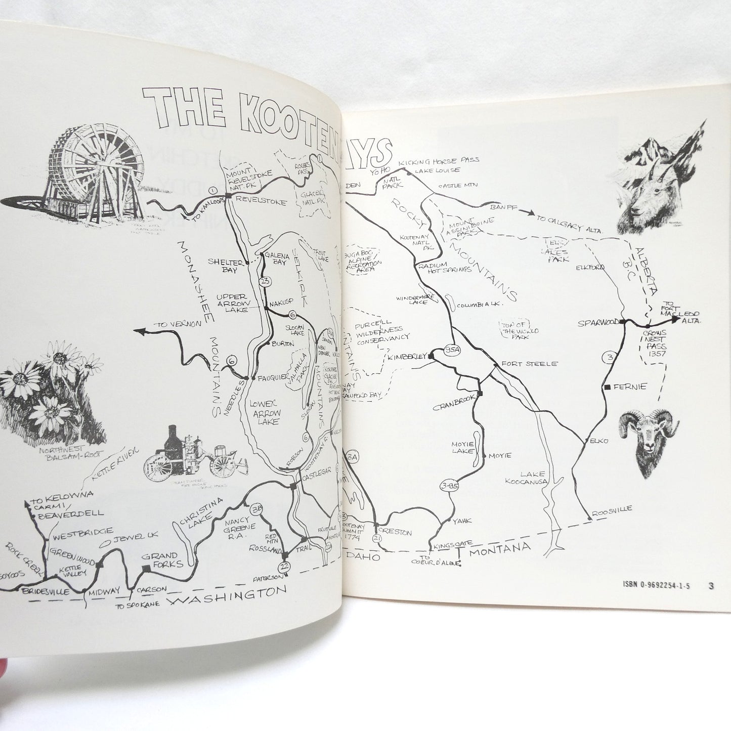 THE KOOTENAYS, INCLUDING THE BRITISH COLUMBIA ROCKIES, Sketches, Maps, and Trip Notes by Al Ranger (1st Ed. SIGNED)