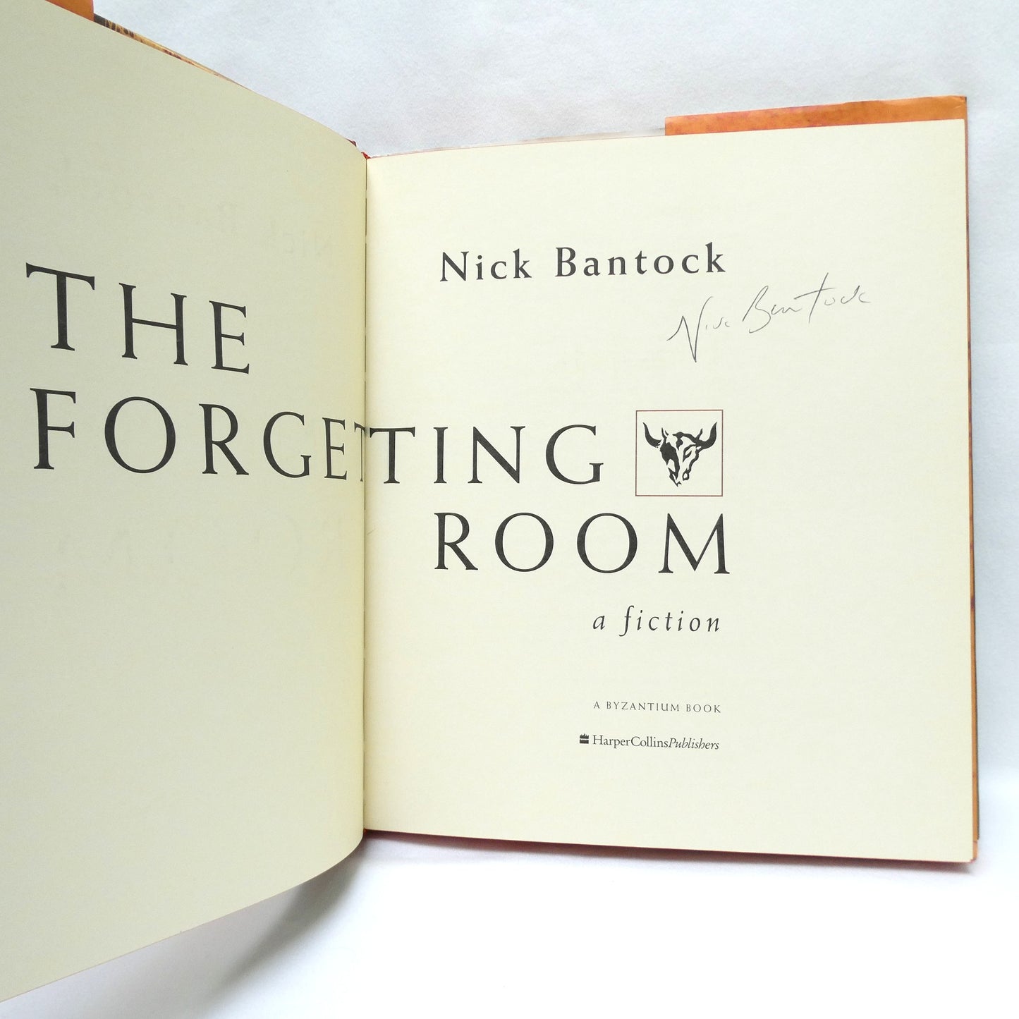 THE FORGETTING ROOM, A Fiction Book by Nick Bantock (1st Ed. SIGNED)