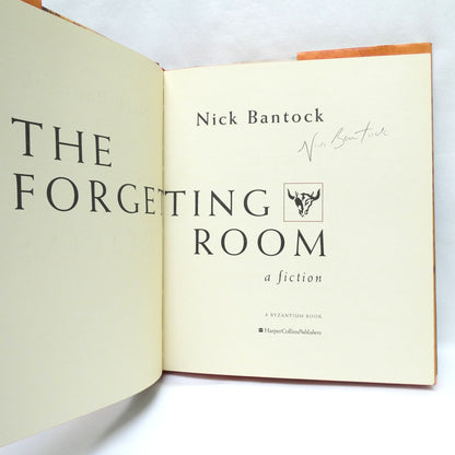 THE FORGETTING ROOM, A Fiction Book by Nick Bantock (1st Ed. SIGNED)