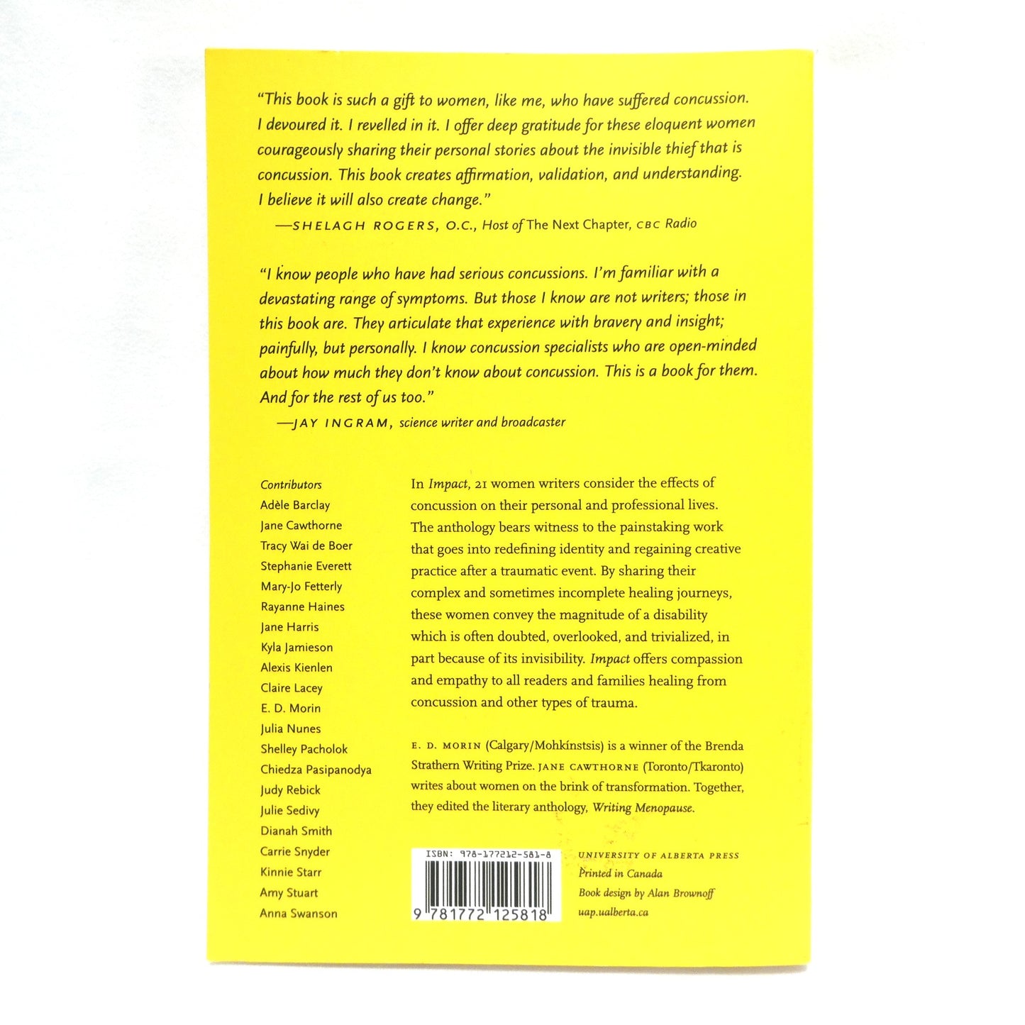 IMPACT, Women Writing After Concussion, Edited by E.D. Moring and Jane Cauthorne (2021 1st Ed.)