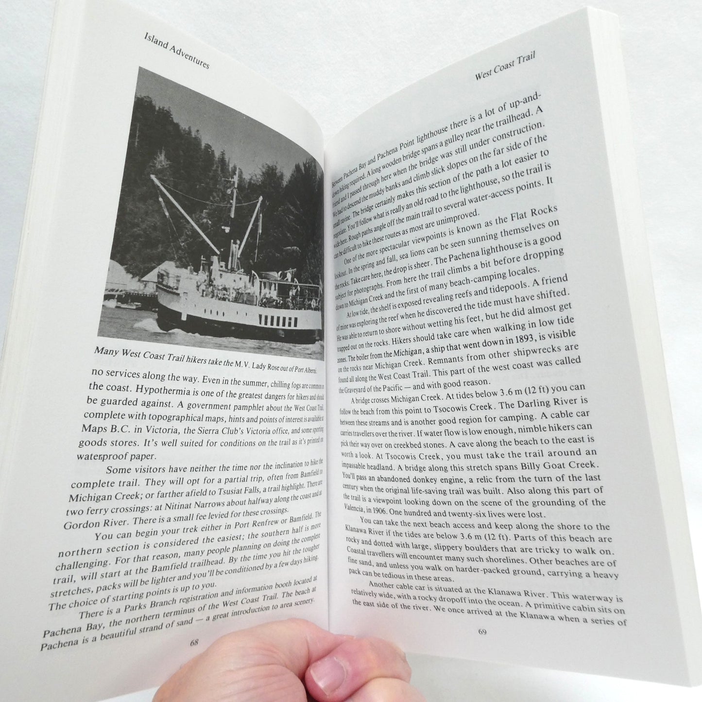 ISLAND ADVENTURES, An Outdoor Guide to Vancouver Island, by Richard K. Blier (1993 1st Ed.)