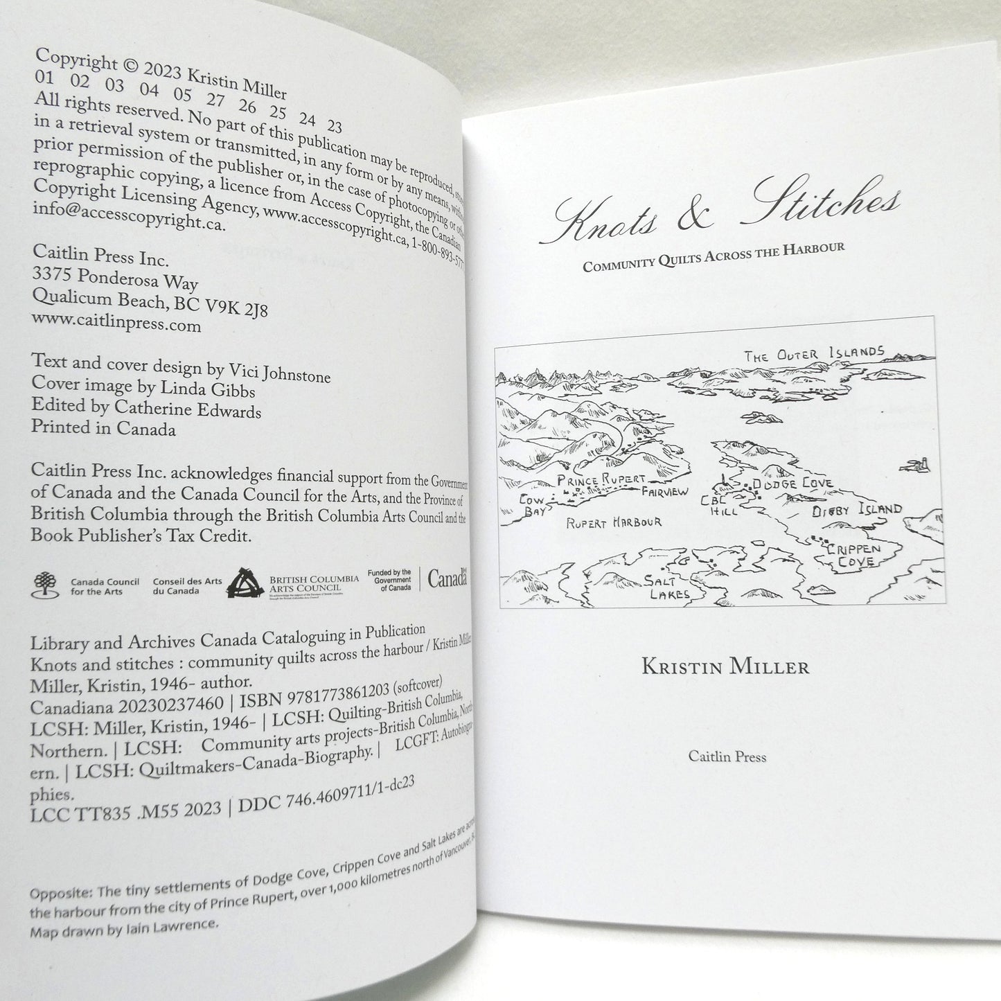 KNOTS and STITCHES, Community Quilts Across The Harbour, by Kristen Miller (2023 1st Ed.)