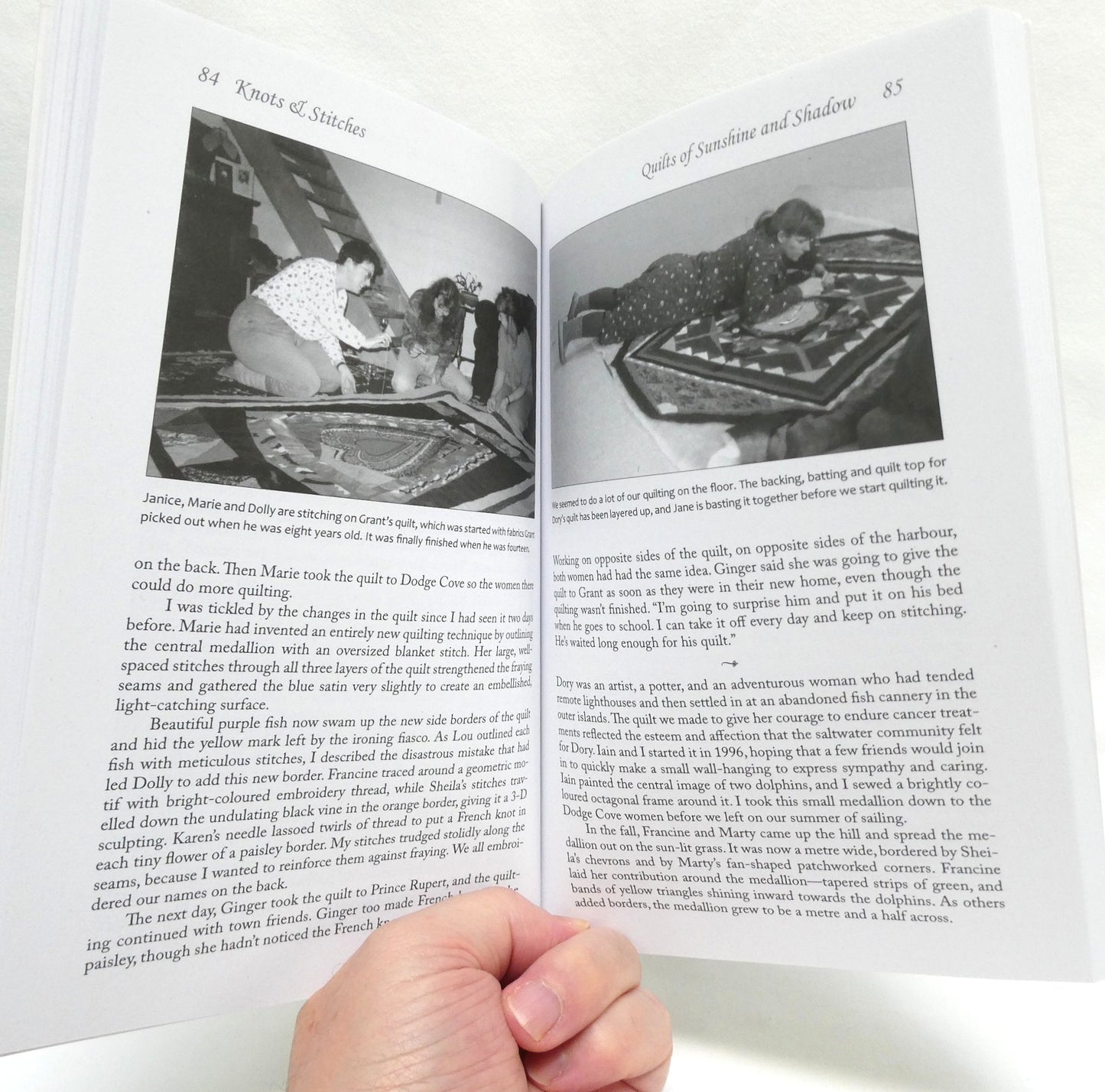 KNOTS and STITCHES, Community Quilts Across The Harbour, by Kristen Miller (2023 1st Ed.)