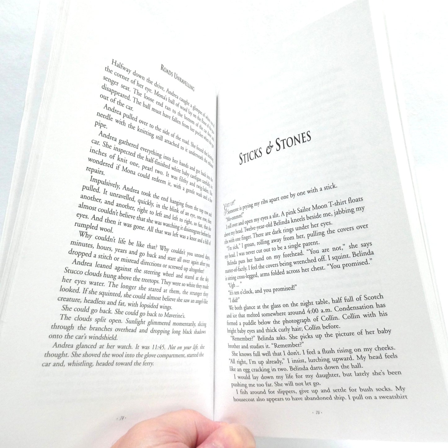 ROADS UNRAVELLING, Short Stories by Kathy-Diane Leveille (2003 1st Ed.)