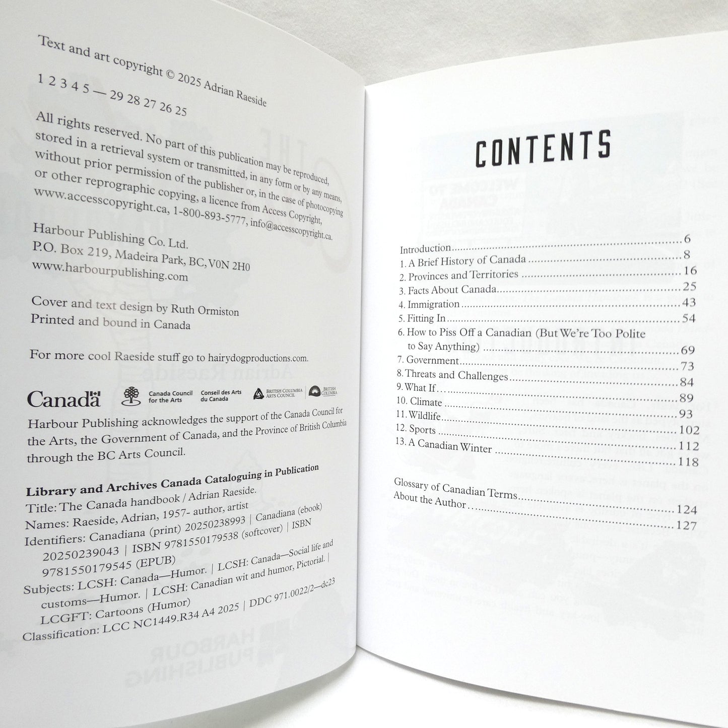 THE CANADA HANDBOOK, by Adrian Raeside (2025 1st Ed.)