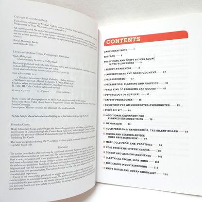 OUTDOOR SAFETY & SURVIVAL, This Book Could Save Your Life, by Mike Nash (2012 1st Ed.)